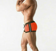 MASKULO Swim-Trunk SHARK Swimwear With Zip Front Imitation Carrot SW0805-17 32 - SexyMenUnderwear.com