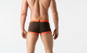 MASKULO Swim-Trunk SHARK Swimwear With Zip Front Imitation Coffee SW0805-91 32 - SexyMenUnderwear.com