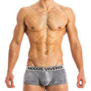 Medium Boxer Brief Modus Vivendi X-Lux Velvet Micro modal Luxury Grey 19821 47 - SexyMenUnderwear.com