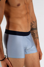 Medium Boxer HOM FRANCE Bussines Shirt Blue Ultra Chic Underwear 1 - SexyMenUnderwear.com
