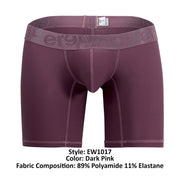 MEDIUM ErgoWear Long Boxer Brief Max XV Body-Defining fit Pink Marsala 1017 30 - SexyMenUnderwear.com
