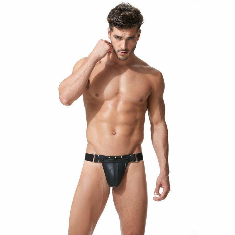 MEDIUM Gregg Homme 100% Real Leather Thong Harness Frame 152904 132 - SexyMenUnderwear.com