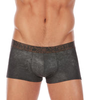 Medium Gregg Homme Boxer Brief Bronco Suede Cowhide Charcoal 113005 113 - SexyMenUnderwear.com