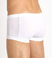 Medium Gregg Homme Drive Italian Mesh White Boxer 142605 MX8 - SexyMenUnderwear.com