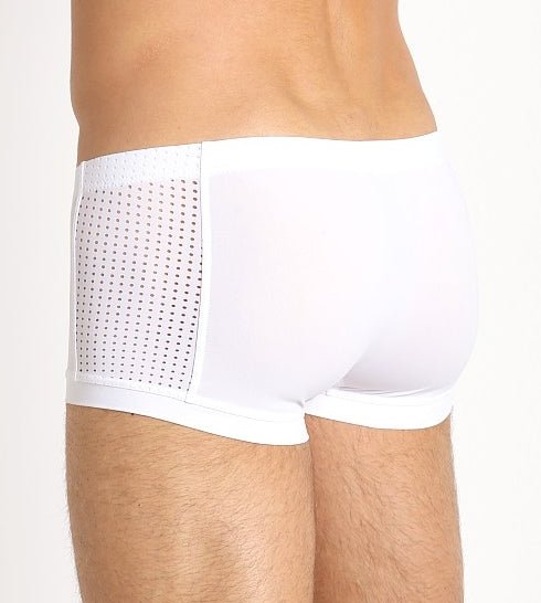 Medium Gregg Homme Drive Italian Mesh White Boxer 142605 MX8 - SexyMenUnderwear.com
