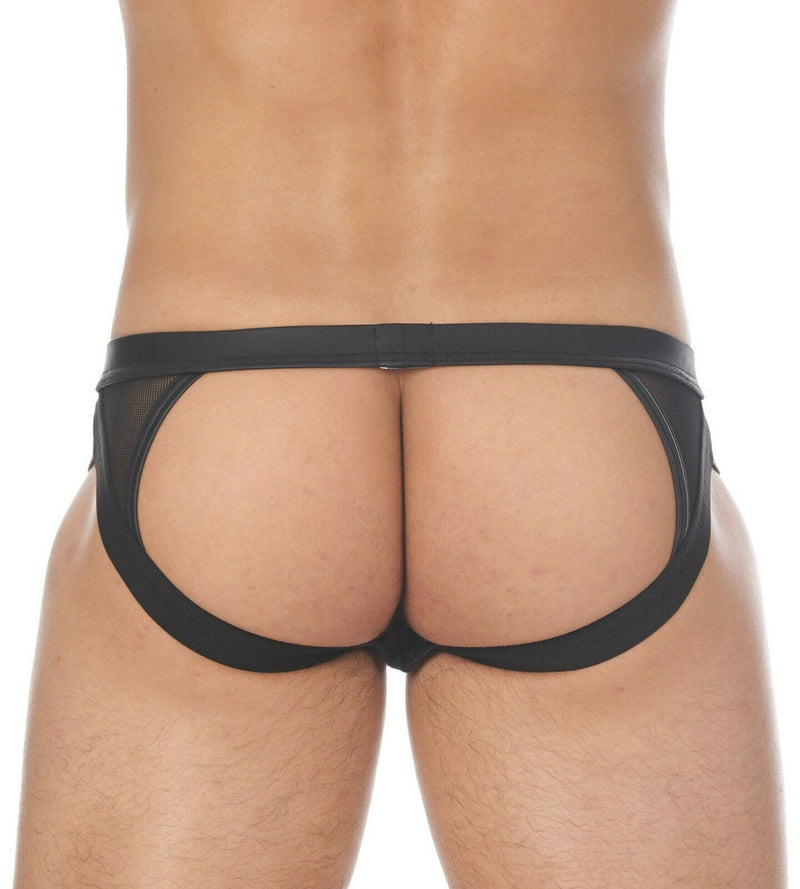 MEDIUM Gregg Homme Jock & Crop-Top Kit Mercury Metallic Silver 132634 129a - SexyMenUnderwear.com