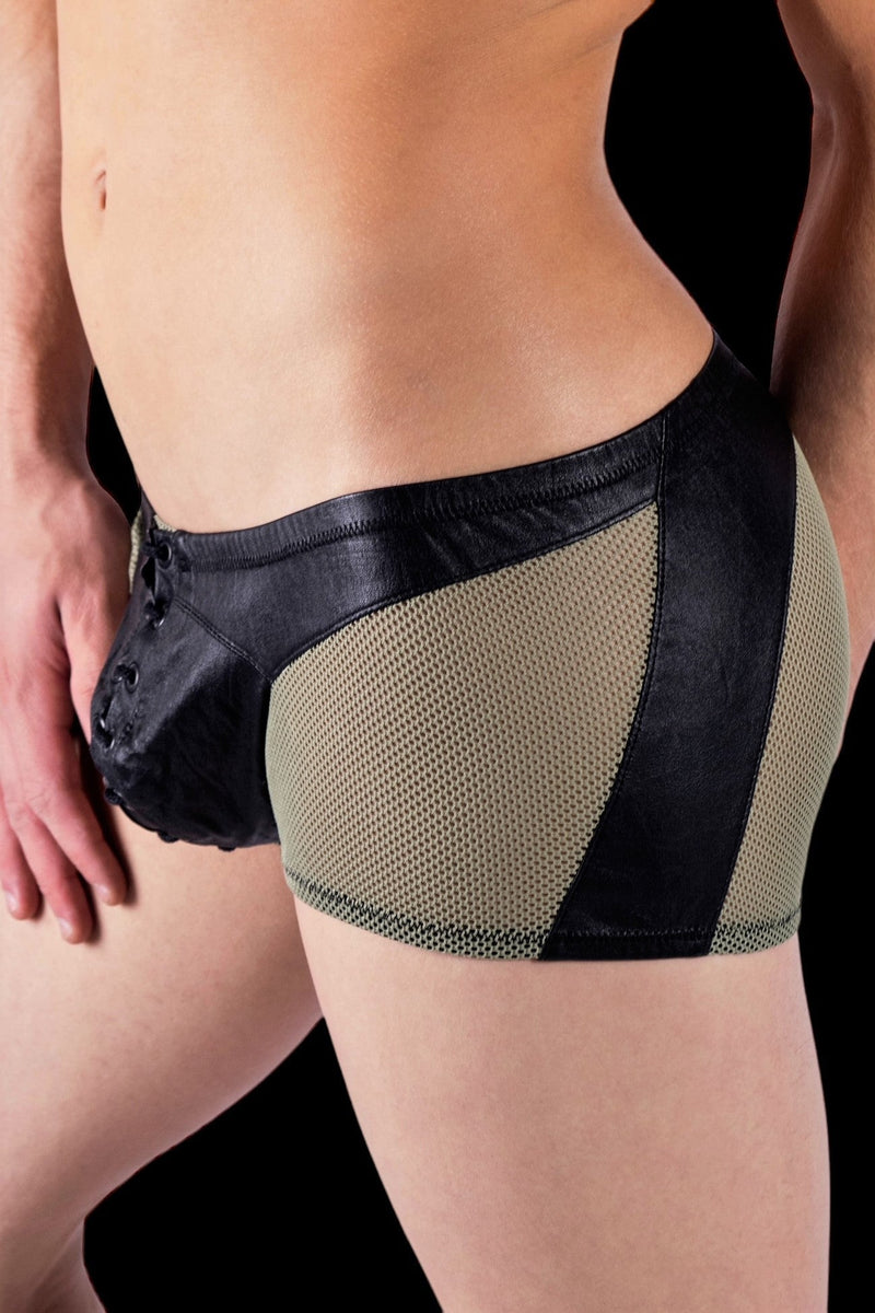 Medium Gregg Homme Player Boxer Brief Black army green 19505 MX3 - SexyMenUnderwear.com