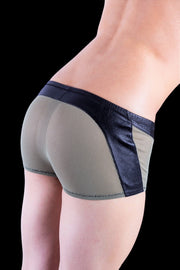 Medium Gregg Homme Player Boxer Brief Black army green 19505 MX3 - SexyMenUnderwear.com