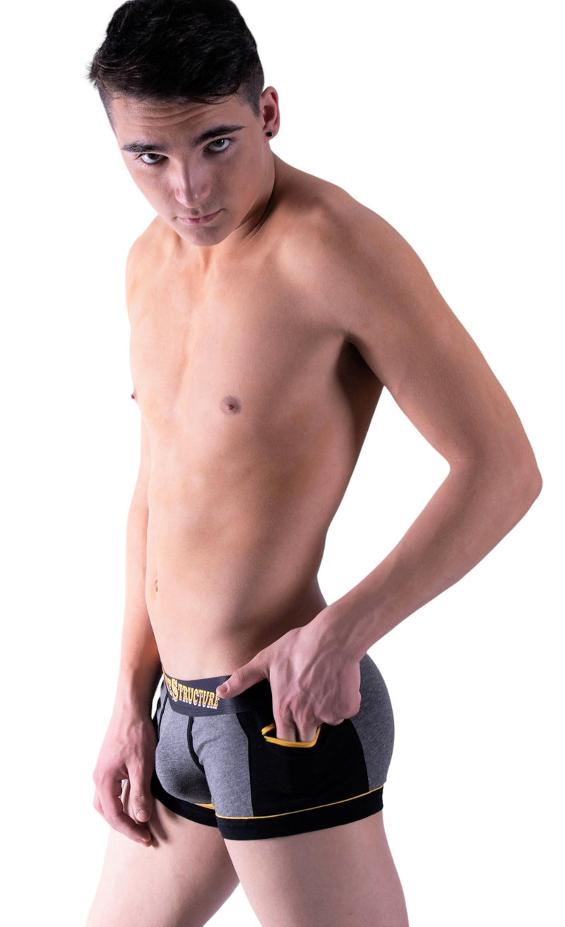 MEDIUM Hipster Boxer Zipped pocket Private Structure 1-7 - SexyMenUnderwear.com