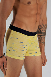 MEDIUM HOM Boxer Homme GEORGE Yellow - SexyMenUnderwear.com