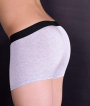 MEDIUM HOM Boxer Viscose Business Central Park Grey 1 - SexyMenUnderwear.com