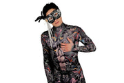 Men Stretchy 3D Effect Devilish Body suit  S/M 3111 2