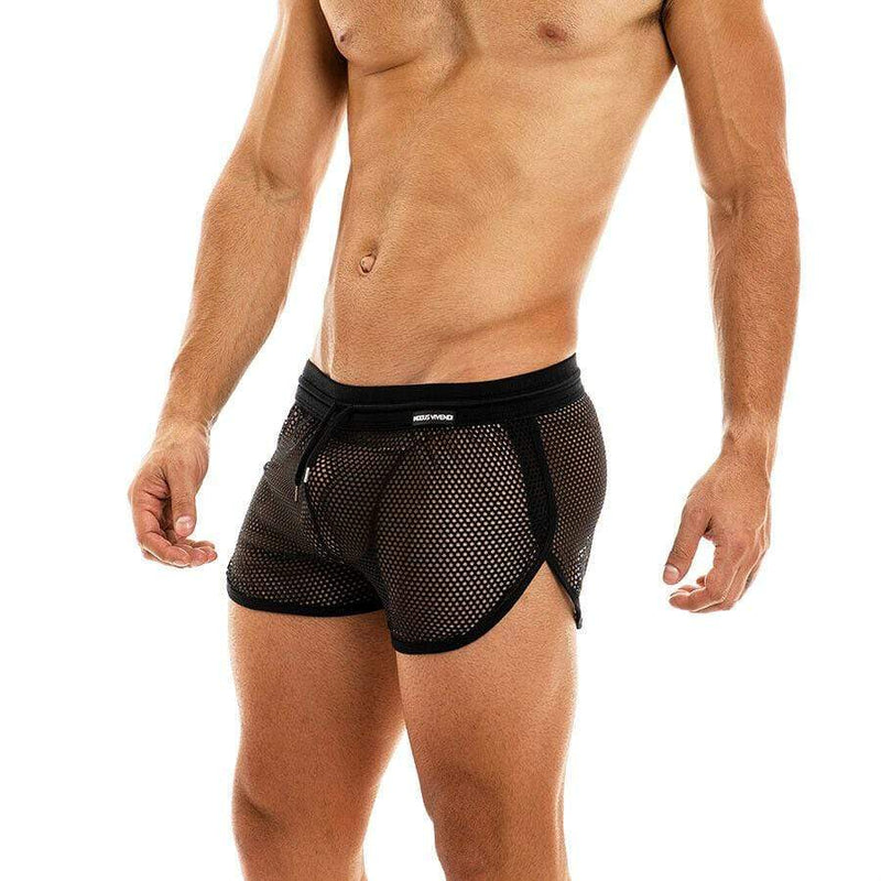 Modus Vivendi 2020 Short Camouflage Shorts C-Throug Mesh Black 02061 12 - SexyMenUnderwear.com
