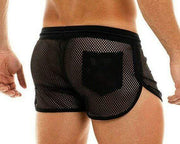 Modus Vivendi 2020 Short Camouflage Shorts C-Throug Mesh Black 02061 12 - SexyMenUnderwear.com