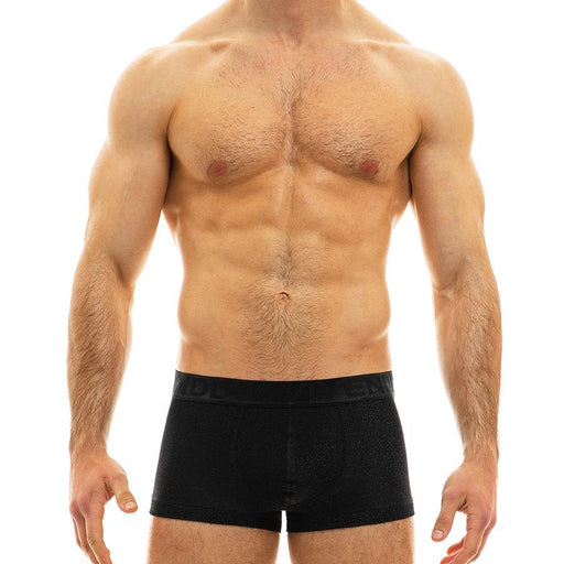 Modus Vivendi Boxer Brief Glam Sparkle Fashion Metallic Yarns Black 10021 35 - SexyMenUnderwear.com