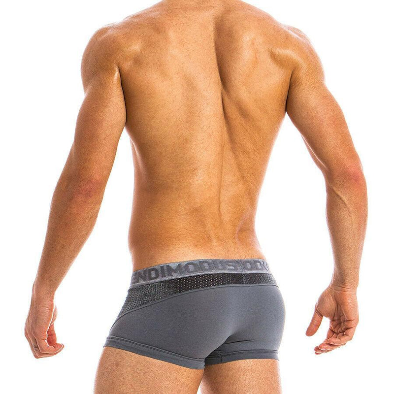 Modus Vivendi Boxer en Cotton Mesh Wolf Grey 18821 83 - SexyMenUnderwear.com