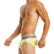 Modus Vivendi Boxer-Jock Combo Bottomless Viscose BackLess Yellow 06813 1 - SexyMenUnderwear.com