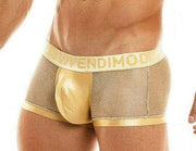 Modus Vivendi Boxer Luxury Mens Boxers Armor Metallic Look Gold 01021 54 - SexyMenUnderwear.com