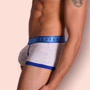 Modus Vivendi Boxer Measure 100% Cotton Jersey Blue 07821 31 - SexyMenUnderwear.com