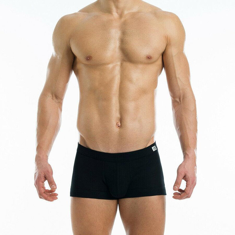 Modus Vivendi Boxer PURE Cotton Boxers Classy & Comfy Ribbed Black 17021 57 - SexyMenUnderwear.com