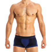 Modus Vivendi Boxer Wolf Mesh Velvet Luxury Blue 18821 83 - SexyMenUnderwear.com