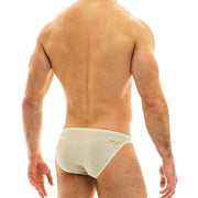 Modus Vivendi Brief Fashion Glam Sparkle Low-Cut Briefs GOLD 10012 34 - SexyMenUnderwear.com
