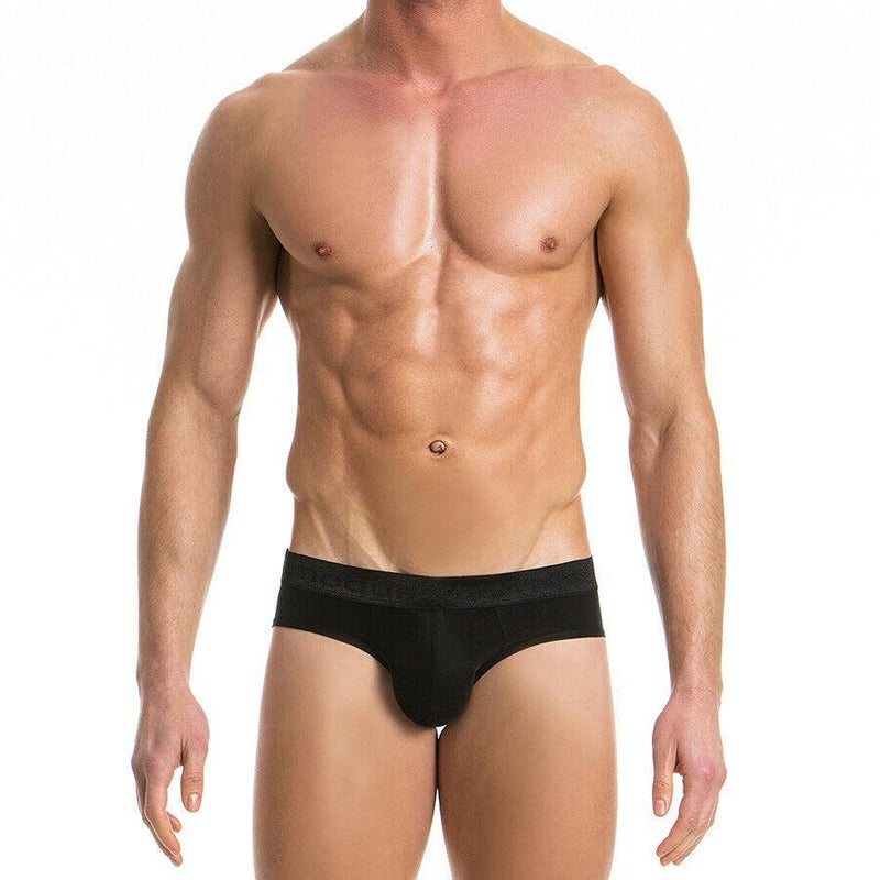 Modus Vivendi Brief Floss Italian Cupro Semi-Sheer Black 14713 16 - SexyMenUnderwear.com