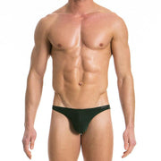 Modus Vivendi Brief Floss Low Cut Briefs Luxury Cupro Green 14711 16 - SexyMenUnderwear.com