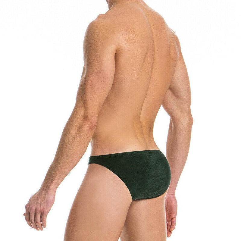 Modus Vivendi Brief Floss Low Cut Briefs Luxury Cupro Green 14711 16 - SexyMenUnderwear.com