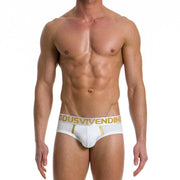 Modus Vivendi Brief Handcrafted Wide Slip Cotton White 05713 1 - SexyMenUnderwear.com
