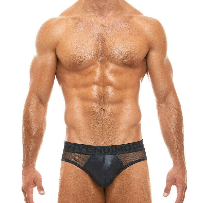 MODUS VIVENDI Brief Metallic Yarns New Black ARMOR Briefs 01014 53 - SexyMenUnderwear.com