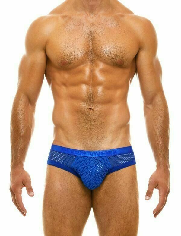 Modus Vivendi Brief Net Trap Fishnet Brief Semi-Transparent Blue 06113 49 - SexyMenUnderwear.com