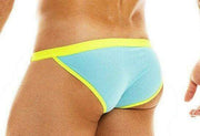 Modus Vivendi Brief Peace 2020 Tanga-Briefs Low Rise Sports Slip Aqua 04014 28 - SexyMenUnderwear.com