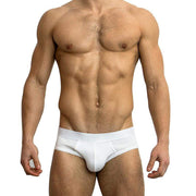 Modus Vivendi Brief Ribbed Flash Briefs White 09712 37 - SexyMenUnderwear.com