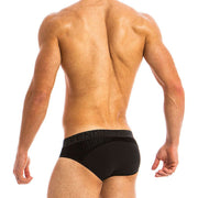 Modus Vivendi Brief Wolf Fashion Mesh Velvet Black 18812 83 - SexyMenUnderwear.com