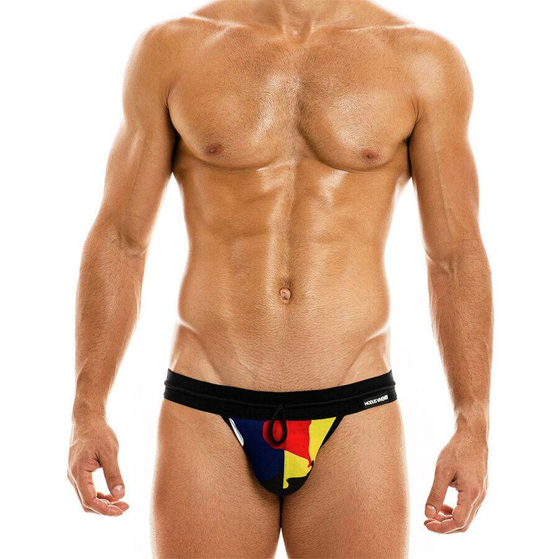 Modus Vivendi Briefs Military Fashion Camouflage Tanga Brief Black 02012 12A - SexyMenUnderwear.com