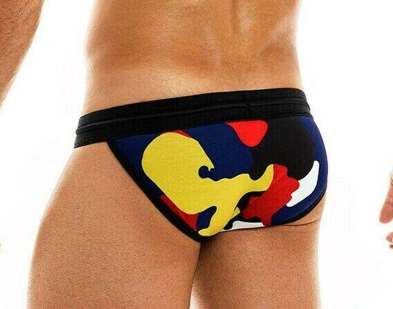 Modus Vivendi Briefs Military Fashion Camouflage Tanga Brief Black 02012 12A - SexyMenUnderwear.com