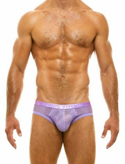 Modus Vivendi Briefs Net Trap Fishnet Semitransparent Brief Lavender 06113 49 - SexyMenUnderwear.com