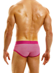 Modus Vivendi Classic Country Brief Jacquard Square Knitted Fushia Briefs 02214 - SexyMenUnderwear.com
