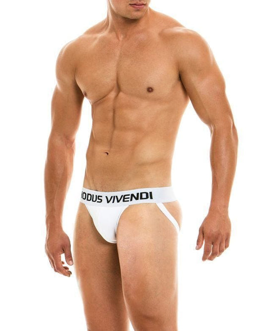 Modus Vivendi Classic Jock Made Of Superior Viscose White Jock 02911 70 - SexyMenUnderwear.com