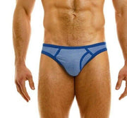 Modus Vivendi Country Low-Cut Brief Jacquard Knitted Briefs Blue 02212 - SexyMenUnderwear.com
