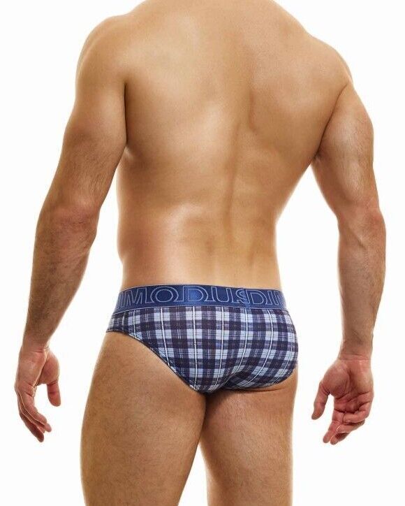 Modus Vivendi Exclusive Briefs Cowboy Look Checkered Panel Viscose Brief 24224 - SexyMenUnderwear.com