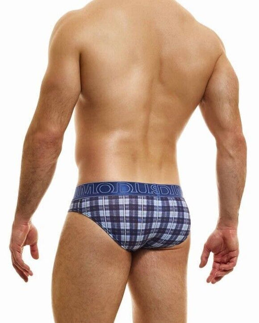 Modus Vivendi Exclusive Briefs Cowboy Look Checkered Panel Viscose Brief 24224 - SexyMenUnderwear.com