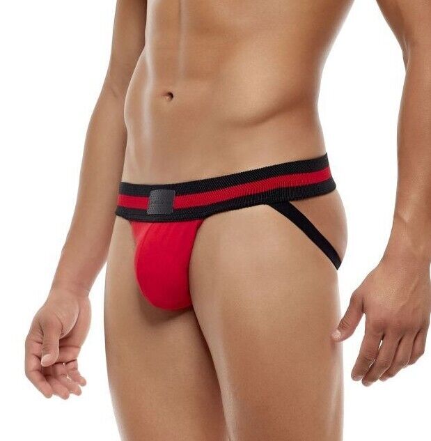 Modus Vivendi Exclusive Jockstrap Knitted Cotton Roomy Pouch Red Jock 24218 - SexyMenUnderwear.com