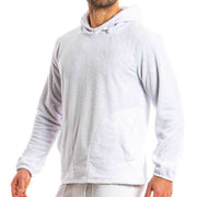 Modus Vivendi Faux Fur Tiger Hoodies Sweat Shirt Ultra-Soft White 15851 - SexyMenUnderwear.com