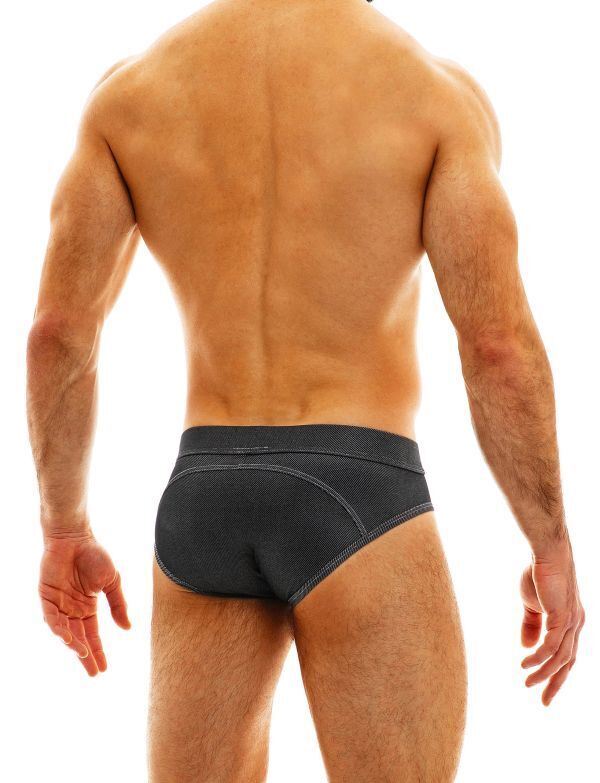 Modus Vivendi Jeans Briefs Ride and Go Denim Viscose Brief Charcoal 05013 37 - SexyMenUnderwear.com