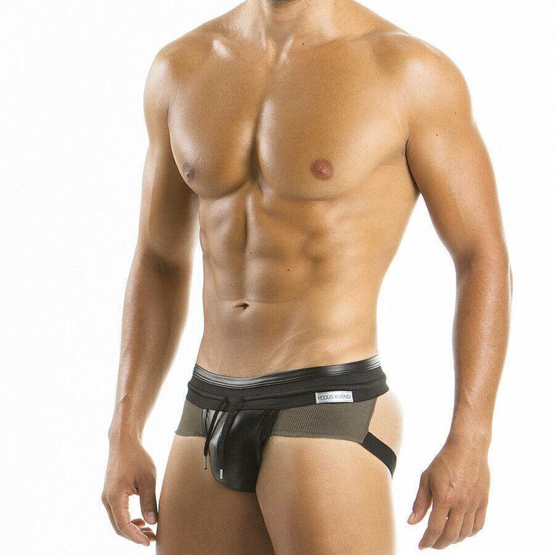 Modus Vivendi Jocks Military JockStraps Ribbed Cotton Fetish Khaki 08512 24 - SexyMenUnderwear.com
