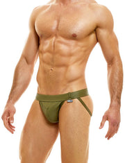 Modus Vivendi Jockstrap Leather Legacy Line Jock Fillam Pelle Khaki 11111 56 - SexyMenUnderwear.com