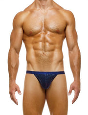 Modus Vivendi Knight Combo Tanga Brief Knitted Cotton Iridescent Blue 05216 41 - SexyMenUnderwear.com