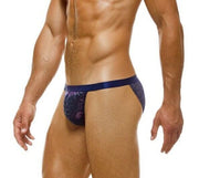 Modus Vivendi Knight Combo Tanga Brief Knitted Cotton Iridescent Blue 05216 41 - SexyMenUnderwear.com